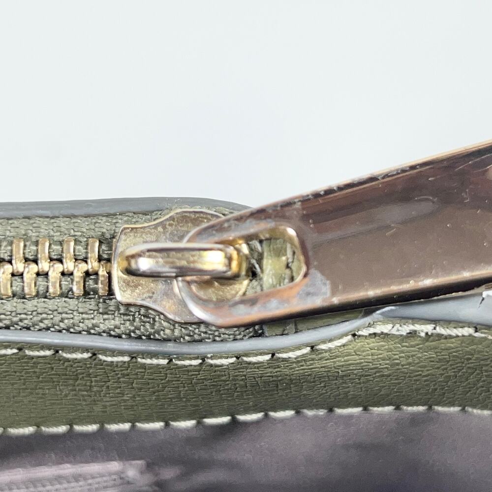 Marc Jacobs Leather Commuter Tote Bag Olive Green Shoulder Bag - Picture 14 of 16